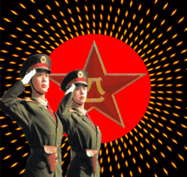 秋水伊人声音微世界战旗致敬中国军人