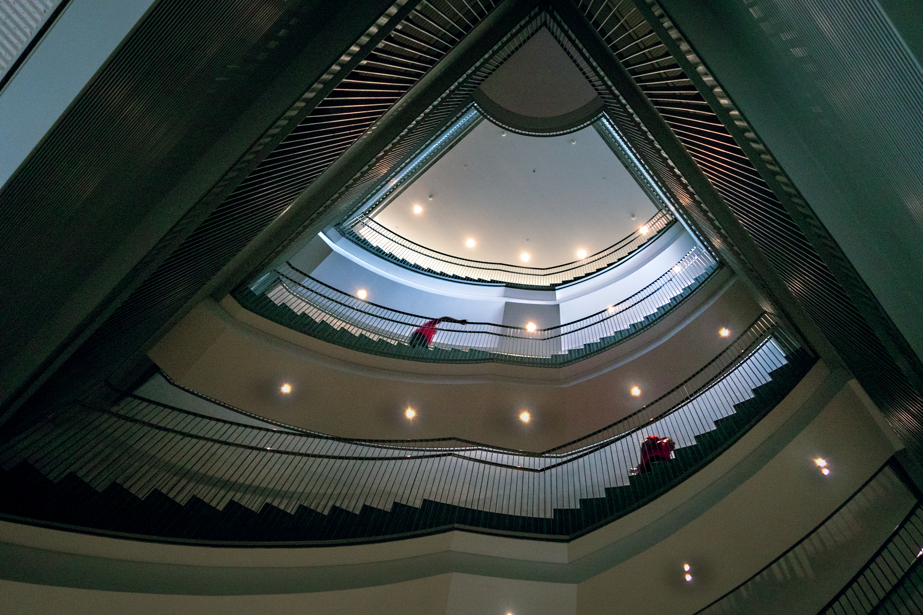 上海震旦博物馆的旋转楼梯.
