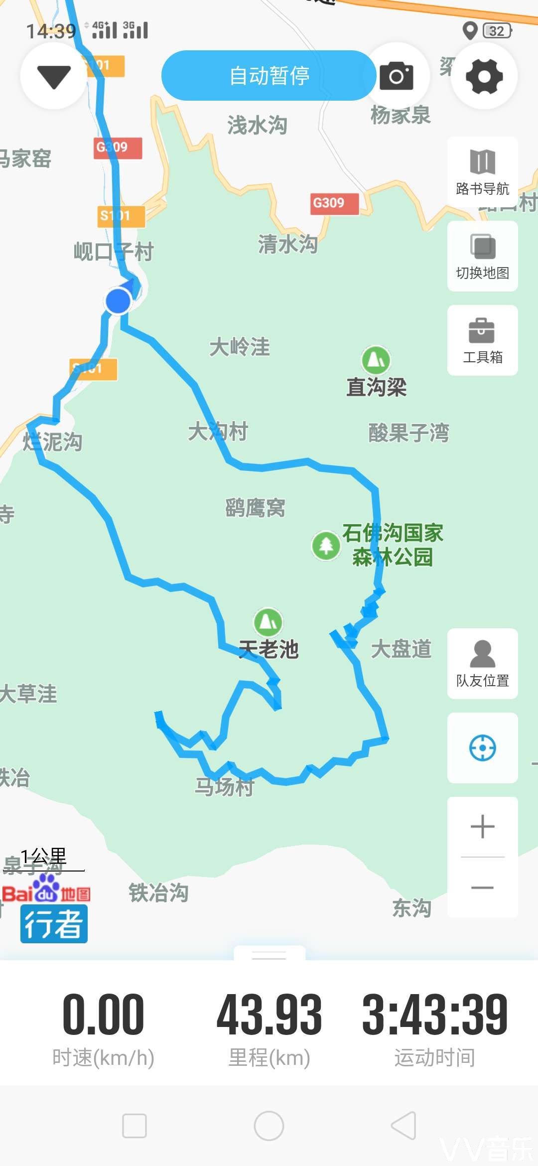 骑行云顶山穿越石佛沟(2020.7.5.