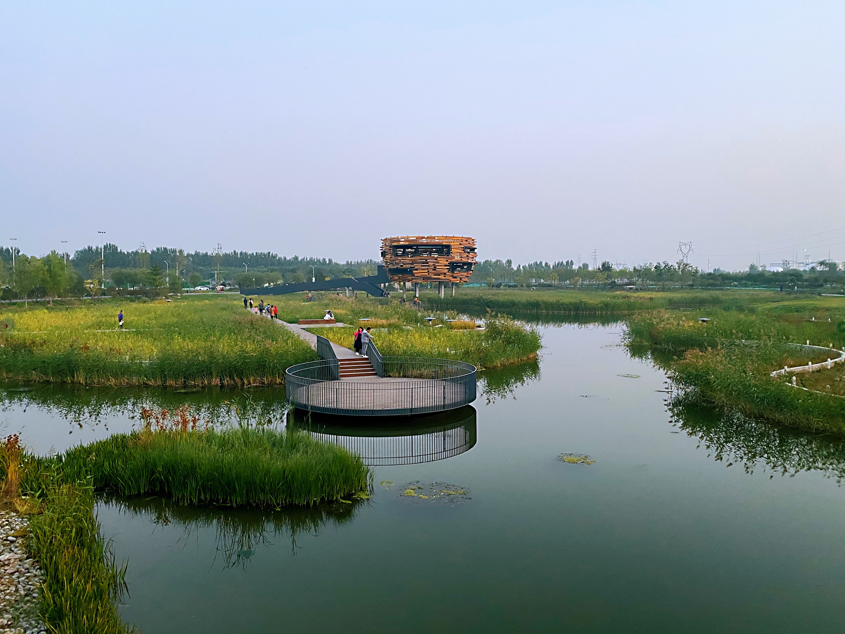 北京湿地公园温榆河图片