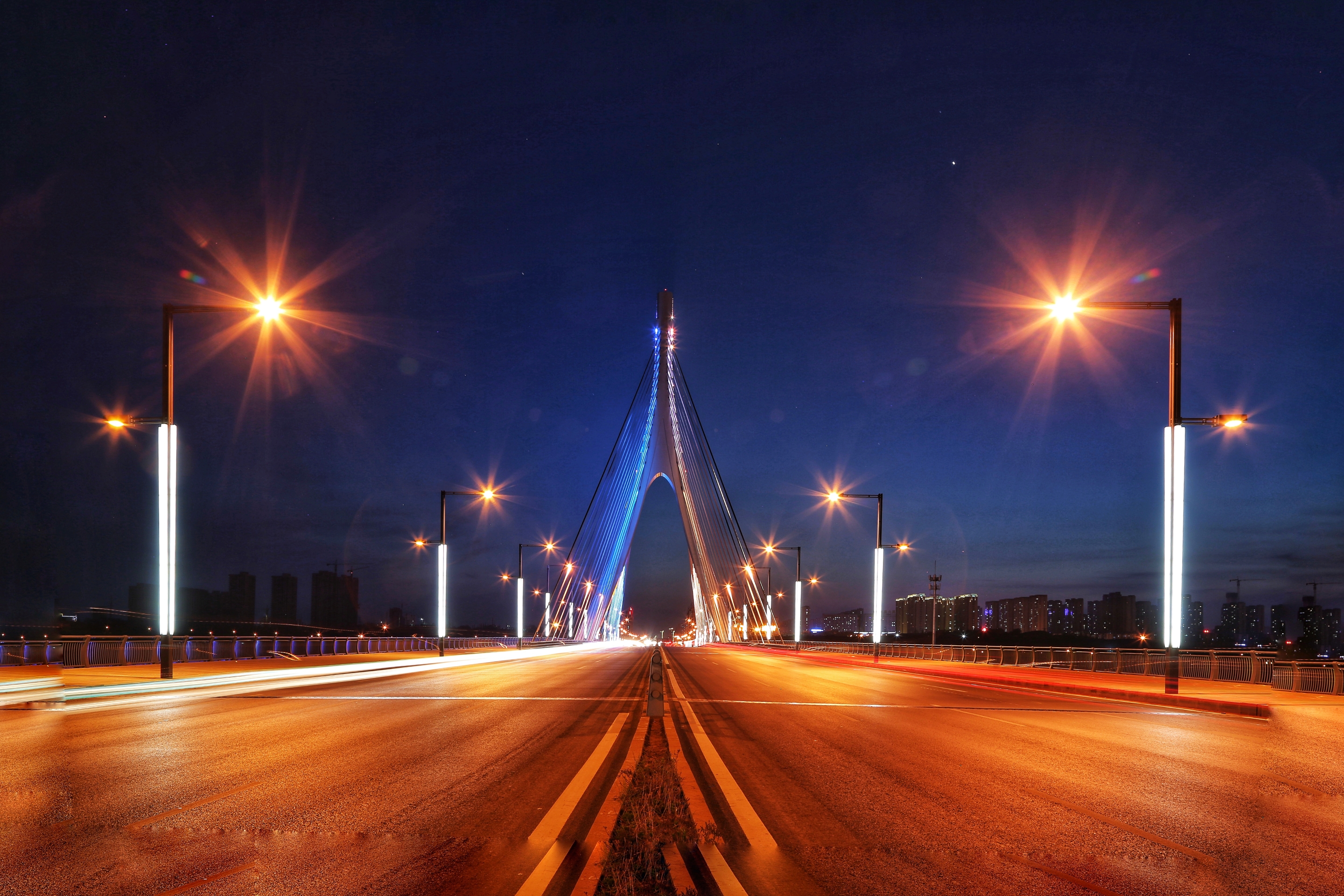 大同开源大桥夜景首发