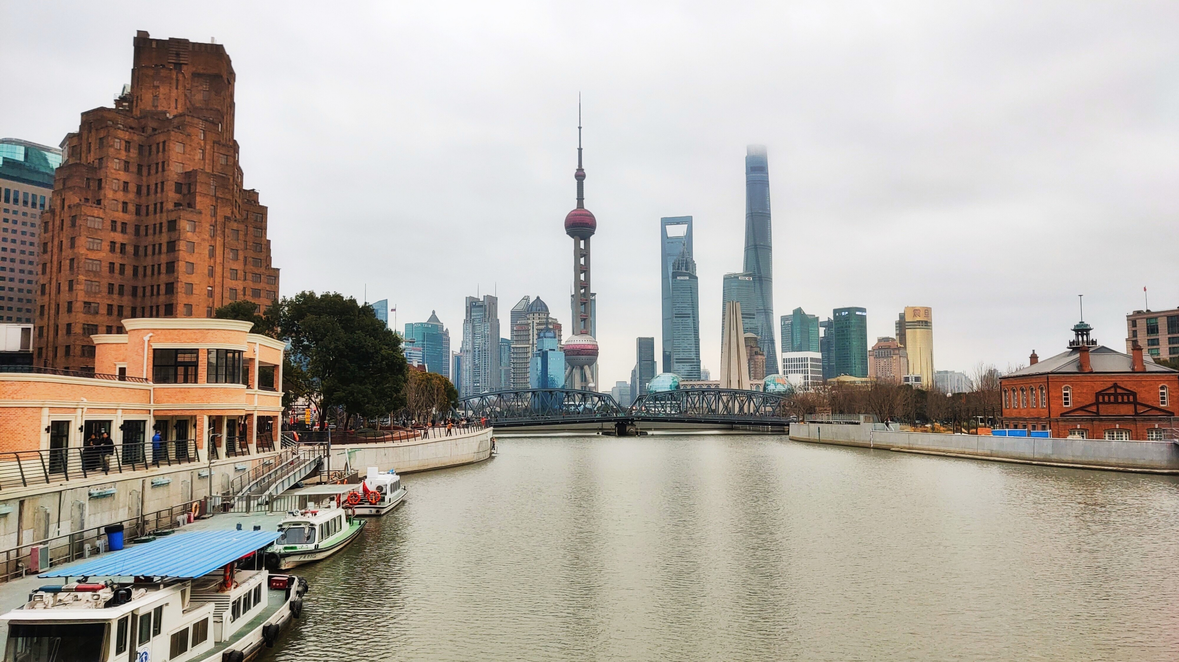上海苏州河滨河景观图片